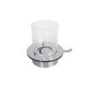 Bruciatore Rotondo per Camino a Bioetanolo Ø35x36 cm 3 lt con Vetro in Acciaio Inox  