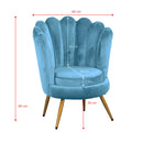 Poltrona 60x80 cm in Velluto Ottanio