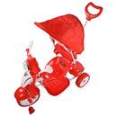 Triciclo a Spinta per Bambini Seggiolino Reversibile Hornet Rosso