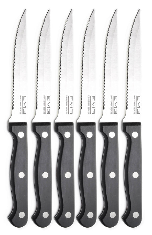Steakmesser-Set 6-teilig aus Eme Rodeo Steel sconto