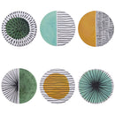 Set 6 Sottopiatti Tondi Ø33x2 cm in Polipropilene VdE Tivoli 1996 Venice Lido 