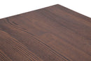 Tavolo Square Industrial 80x80x75 cm ELM Legno e Ferro Marrone
