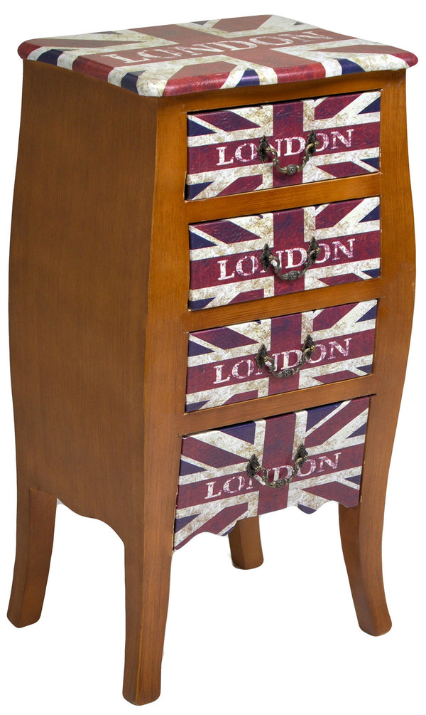 Adami London Holzkommode 4 Schubladen prezzo