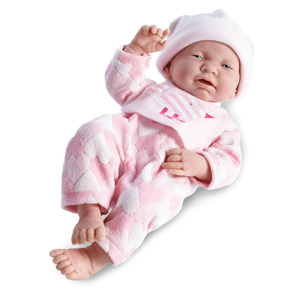 JC Toys Neugeborenes Baby Doll im Herz Schlafanzug 38cm online