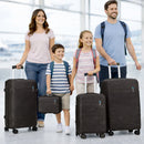 Set 3+1 Valigie Rigide Beauty Case Bagaglio Trolley con Ruote Easy Roll Nero     