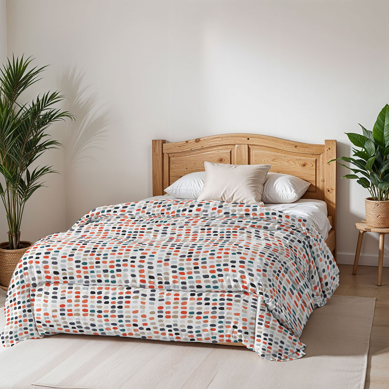 Trapunta Invernale Stampata in Microfibra 200gr Double Face Sketch Varie Misure