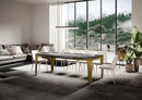 Tavolo Allungabile 120-380x90x77 cm Flame Evolution Cemento