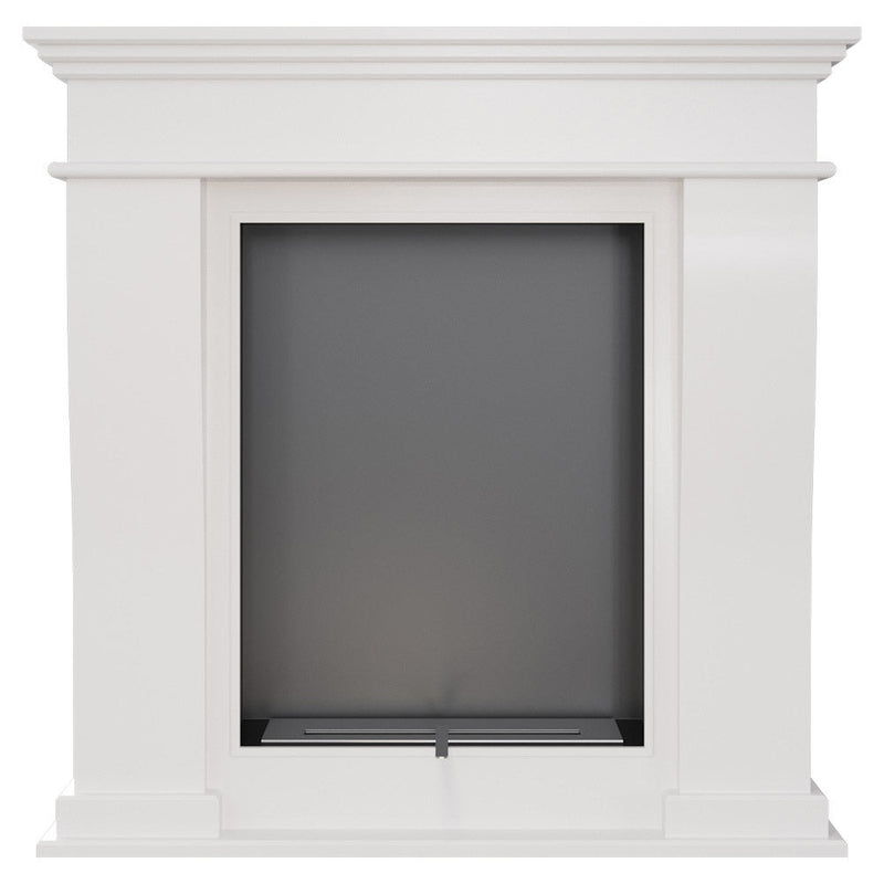 Camino a Bioetanolo da Pavimento 98,8x35,5 cm Flig Boulder Bianco