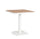 Tavolo da Esterno 75x75x75h cm in Alluminio e Acciaio E-Coating Zelmar Bianco