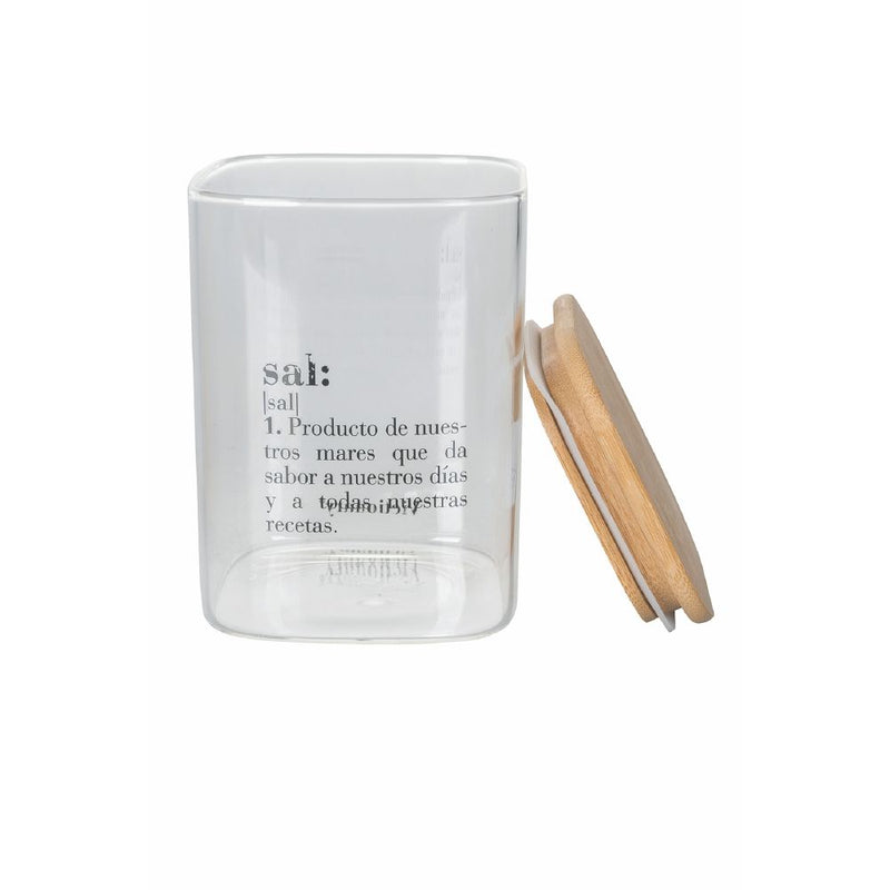 Barattolo Sale con scritta "Sal" 1 Litro in Vetro VdE Tivoli 1996 Spagnolo