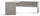 Linker Eckschreibtisch 180x76x169 cm Zement