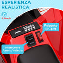 Quad Elettrico per Bambini 6V con Rimorchio Pedale Marce Avanti e Indietro Rosso      