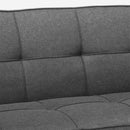Divano Letto 172x74x75 cm in Tessuto Grigio