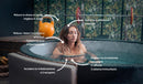 Vasca Idromassaggio Bagno di Ghiaccio da 3°C a 42°C Ø156x70 cm 3kW NetSpa Ice Grigia
