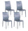 Stuhl aus PVC-Metall in Kitty-Grau