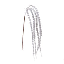 Set 6 Amaranthus Pedente con Glitter H80 cm 
