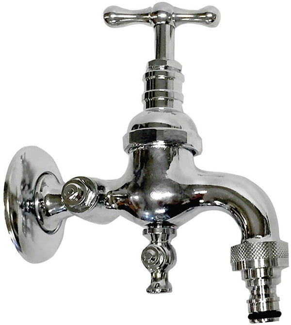 prezzo Gartenbrunnenhahn aus verchromtem Messing mit Morelli Frankfurt Schnellkupplung