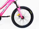 Bicicletta Mountain Bike MTB Ragazza 20" 7V in Acciaio Fucsia Fluo
