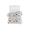 Trapunta Invernale Stampata in Microfibra 200gr Double Face Urban Blu Varie Misure