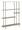Libreria Saturno Tortora 118x31x139 cm in Metallo Grigio tortora