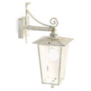 Lampada Applique Lanterna in Basso Colore Bianco e Oro per Esterno Linea White Livos