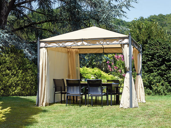 online Iron Gartenpavillon 3X3m Vorghini Iron Sand