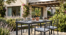 Tavolo Allungabile da Giardino 156/213x95x75 cm Pella in Ferro Antracite