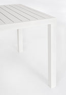 Tavolo da Giardino 130x68x75h cm Hilde Bianco