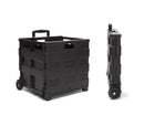 Carrello Portaspesa 36x38x33 cm Max 25Kg in Plastica Nero