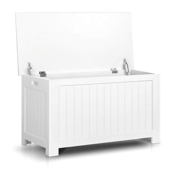 Rechteckige Truhe aus MDF 81x40x46,5 cm Fumer Valentina Weiß prezzo