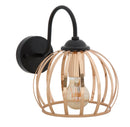 Lampada da Muro Elegant 20x30x25 cm in Ferro Nero e Oro