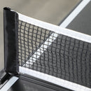 Tavolo Ping Pong Pieghevole 152x76x72 cm con Maniglia da Trasporto in Alluminio e Legno Nero      