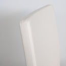 Sedia 52x52x87 cm Trudy gambe Antracite in Similpelle Bianco