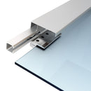 Porta Scorrevole Vetrata 210x75 cm Trasparente 