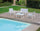 Iron Garden Lounge Set Sofa 2 Sessel und Vorghini Anversa White Couchtisch