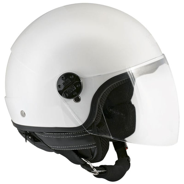 Demi-Jet Rollerhelm mit langem Visier CGM Nevada 101A Weiß prezzo