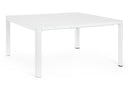 Tavolo Allungabile da Giardino 149x97/149x77.5 cm in Alluminio Kiplin Bianco