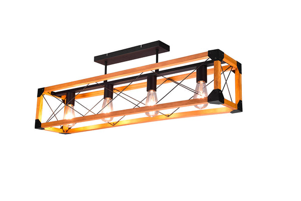 Plafoniera da Interno Attacco E27 in Metallo Nero Opaco sconto