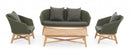 Poltrona 76x78x77h cm con Cuscini Coachella Verde 