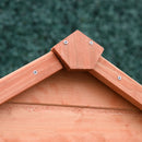 Casetta Box da Giardino in Legno Naturale 89x50 cm 