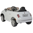 Macchina Elettrica per Bambini 12V con Licenza Fiat 500 Bianca