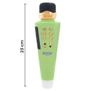 Microfono Karaoke Wireless Speaker Musica Bluetooth con USB per Feste Verde