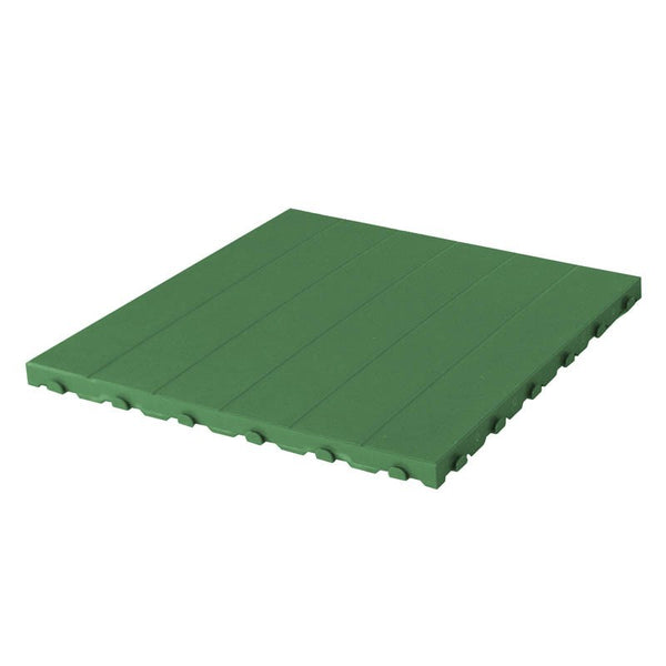 Set 4 Piastrelle in Plastica da Esterno 60 x 60 cm 