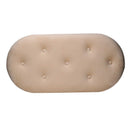Pouf Contenitore 82x42xh41 cm in Tessuto Velluto Crema