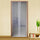 Moskitonetz für Tür 150x250 cm mit schwarzem Biokleber