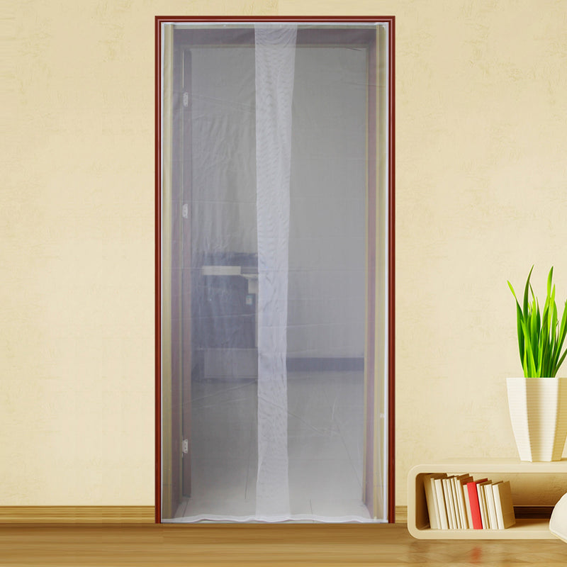 Zanzariera per Porta 150x250 cm con Bioadesivo Nero