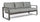 Divano da Giardino 3 Posti 194x78x84h cm in Alluminio e PP Merrigan Antracite