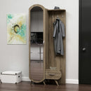 Mobile ingresso Kerry noce anta a specchio e cassetto