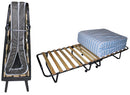 Brandina Letto Pieghevole 80x190 cm Doghe in Legno con Materasso