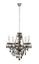 Lampadario Sospeso da Interno Attacco E14 in Metallo Cromo